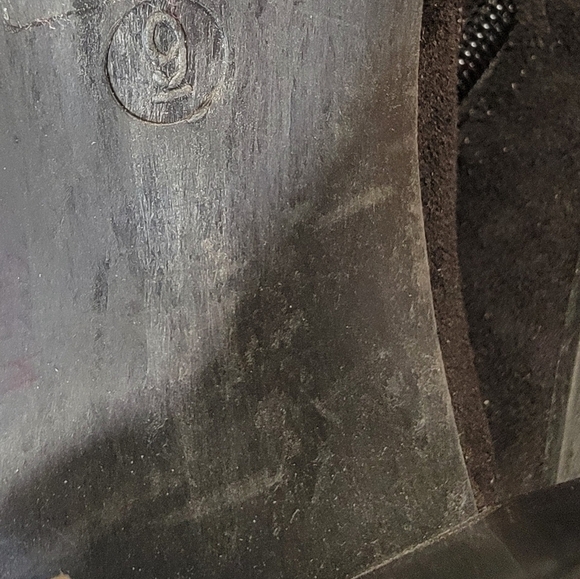 Pierre Dumas Black Vegan Suede Ankle Boots Block heels Size 9 - Picture 12 of 14